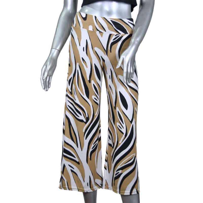 Negro con Beige pescadora capri ancha