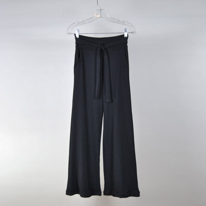 Pantalón Morley Con Lazo y Bolsillos Negro – Guayacan Tienda Online