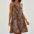 vestido sin mangas suelto Animal