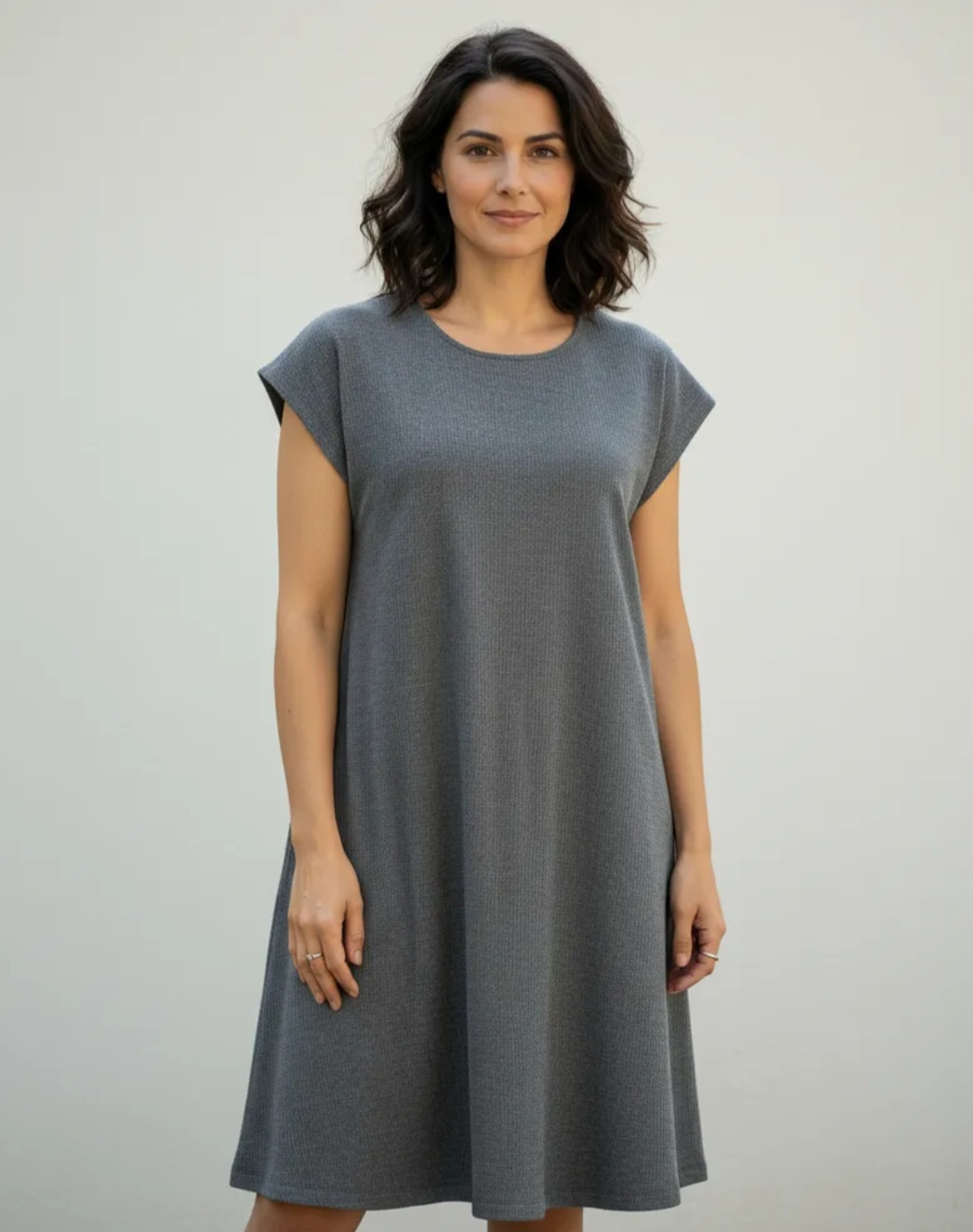 Vestido Manga Caída Trapecio Morley