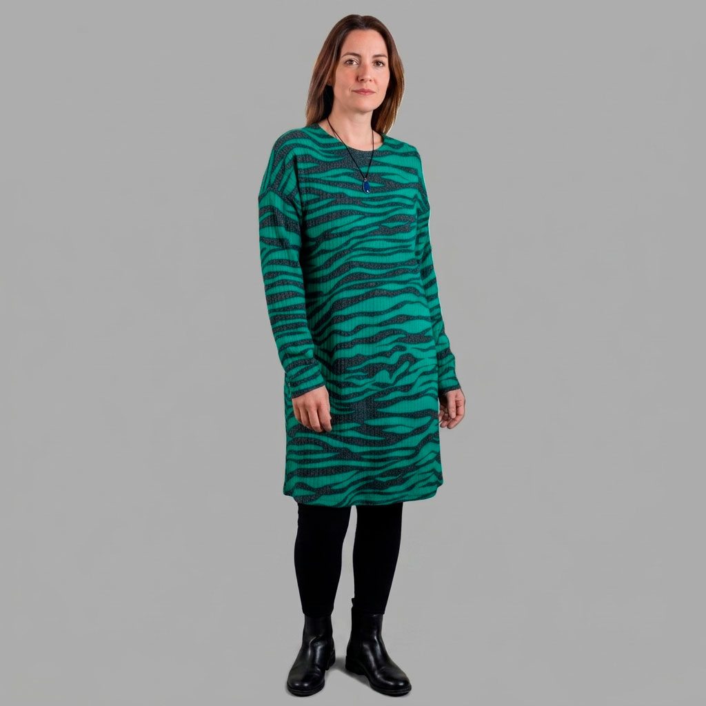 Vestido Manga Larga Caída Morley Lanilla