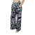 negro con blanco pantalon ancho con bolsillos morley