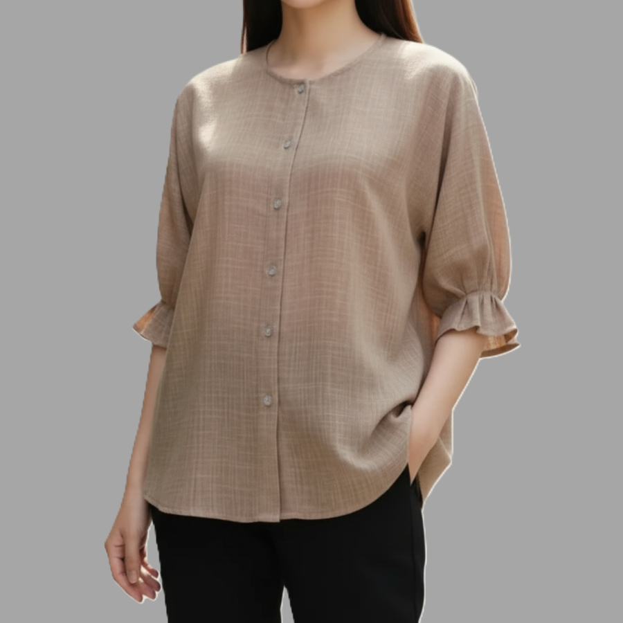 Blusa con Tablas Lino