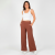 chocolate pantalon ancho con bolsillos morley